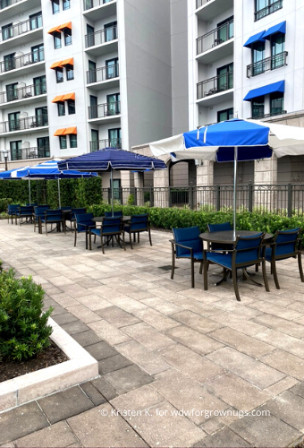 A Big Patio Offers Dining Tables