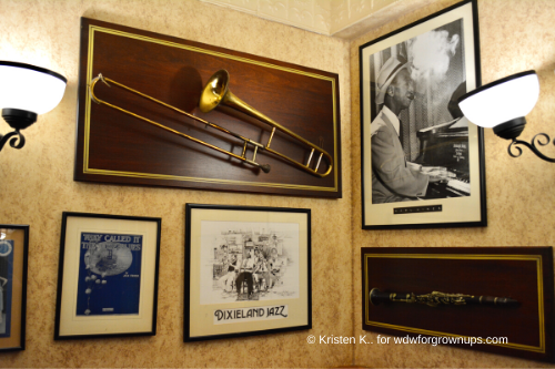 Scat Cat's Club Cafe Decor Includes Jazz Memorabilia