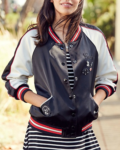 Mickey Mouse Reversible Varsity Jacket for Women by COACH