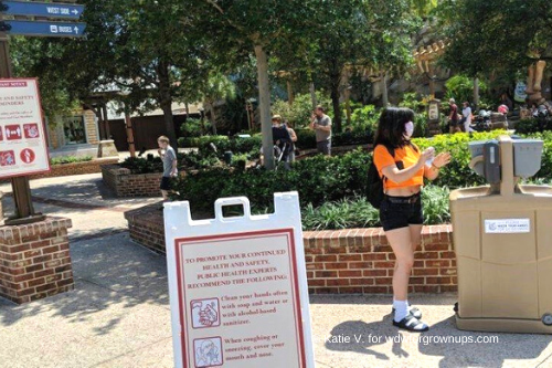 Signage Is Placed Nearby Hand Wash Stations