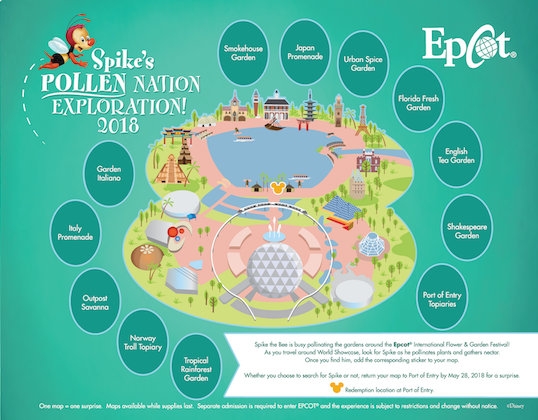 Spike's Pollen Nation Exploration Map