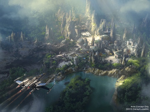 Artist rendering of the new'Star Wars' Land