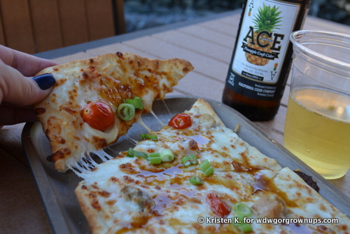 Thai Chicken Flatbread With Bacon and Peanut Sauce