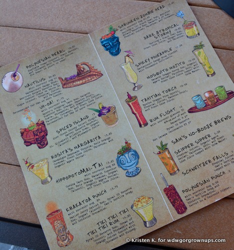 Trader Sam's Tiki Terrace Cocktail Menu