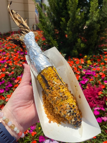 Grilled Street Corn on the Cob with Savory Garlic Spread