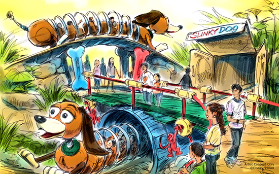 Take A Ride On Slinky Dog's Fun Family Coaster