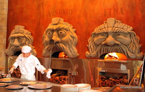 The pizza ovens in Via Napoli