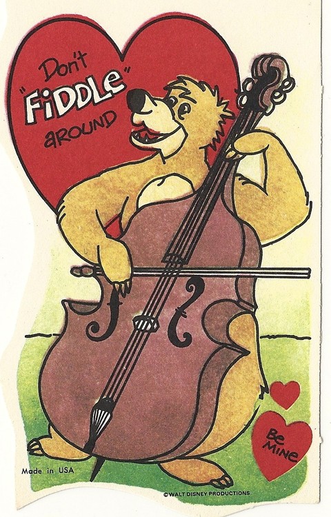 Vintage Bear Valentine's Day Card
