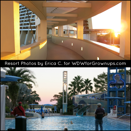 Bay Lake Tower Pool and Walk Way to the Grand Canyon Concourse