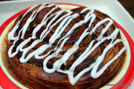 A cinnamon roll for two at Animal Kingdom