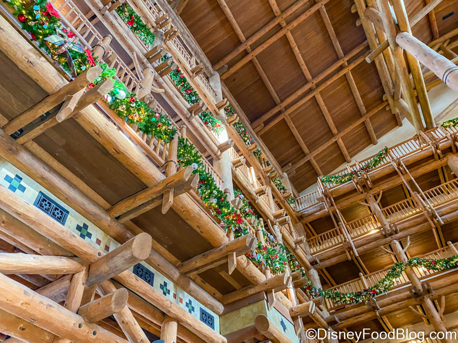 Garlands Decorate The Soaring Balconies