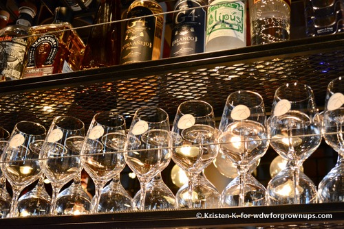 Spotless Glass Reflects Light About The Bar
